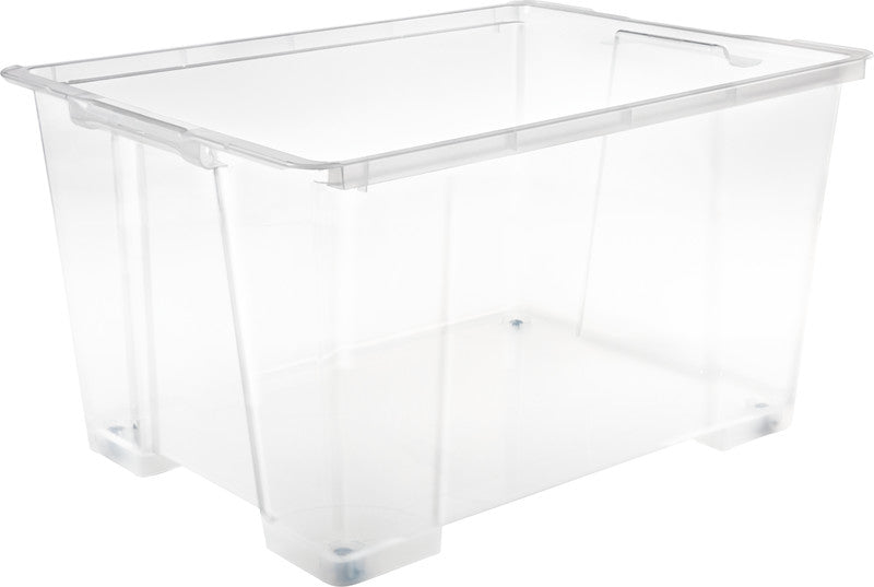 Rotho Aufbewahrungsbox Evo Easy – Kunststoff, transparent, 78,7 × 43,8 × 58,6 cm
