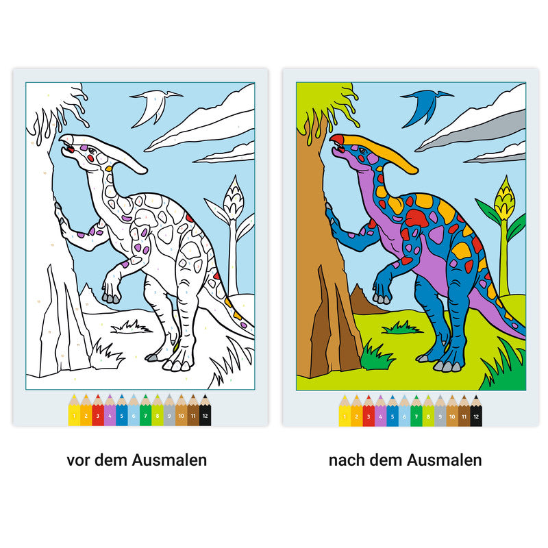 Ravensburger Dinosaurier Malbuch, Karton, 21 × 29,5 cm, Mehrfarbig, ab 5 Jahren
