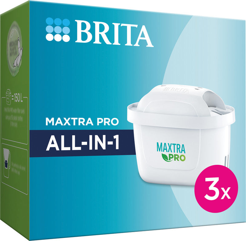 Brita Wasserfilterkartusche, 3 Stück, Kunststoff – für Brita Wasserfilter-Kannen und Brita Flow