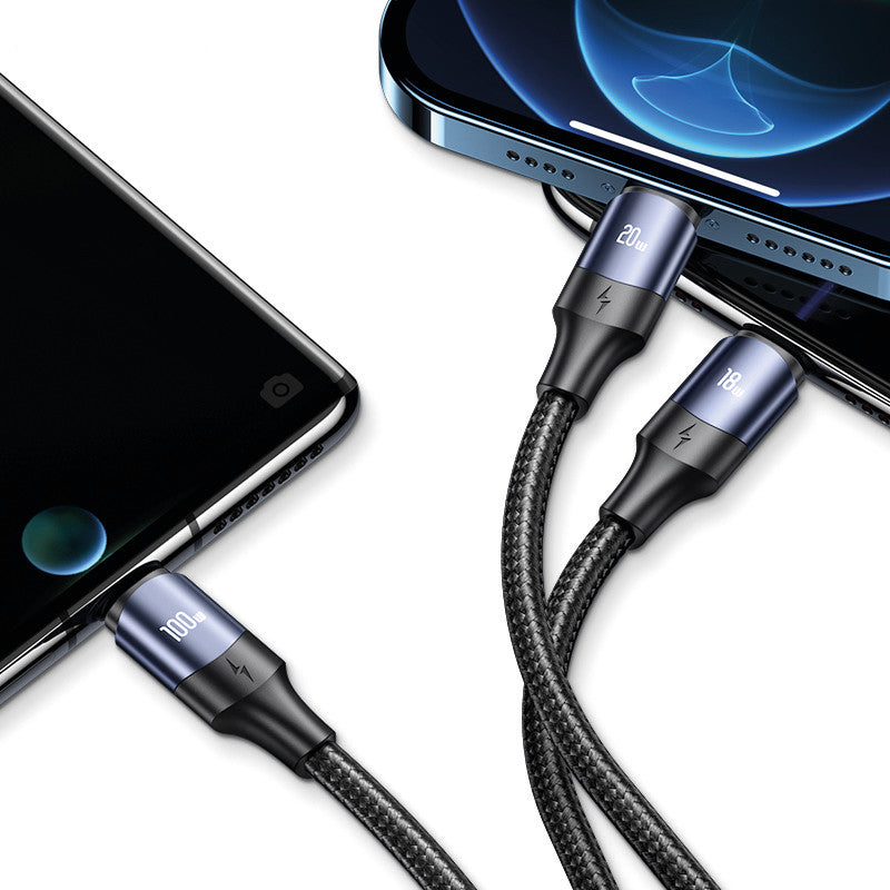 Usams USB-Kabel, Lightning, USB-C, Micro-USB, 1,2 m, für Apple-, USB-C- und Micro-USB-Geräte