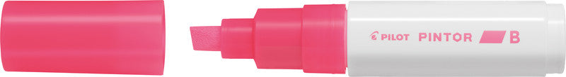 Pilot Pigment-Marker Pintor – Keilspitze 8 mm – Neonpink – Für dunkle Oberflächen geeignet