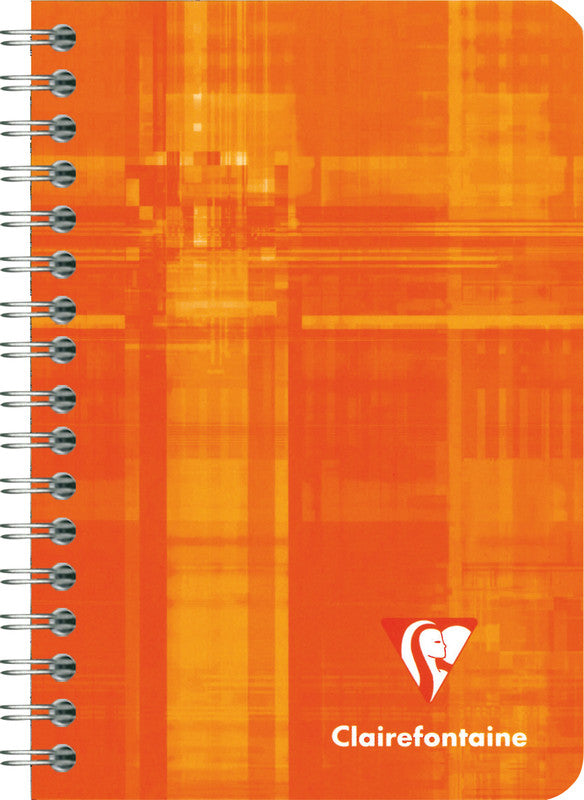 Clairefontaine Spiralblock, 95 × 140 mm, kariert, Spiralbindung, Karton, 50 Blatt, 50 g/m² – sortiert
