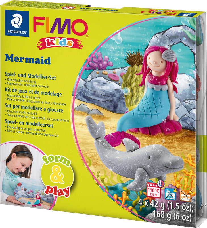 Staedtler FIMO – Modelliermasse-Set Mermaid – 4 Blöcke à 42 g