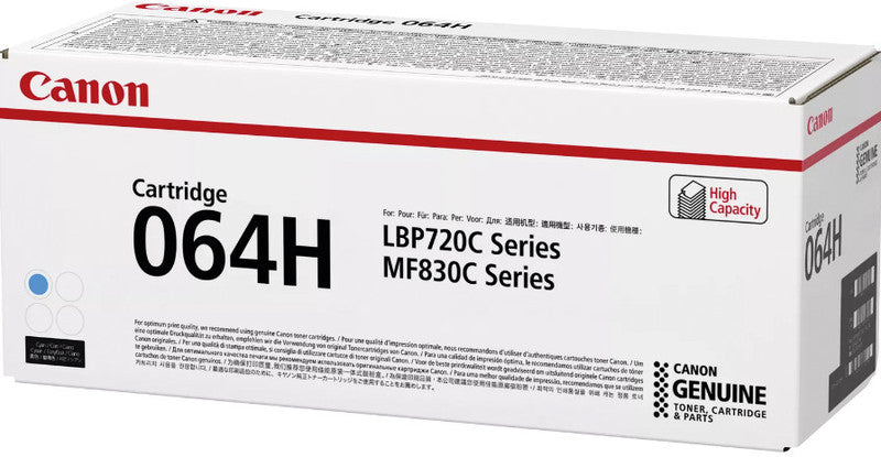 Canon Toner 064HC – cyan, 10400 Seiten – für Color-Laserdrucker/Multifunktionsgeräte