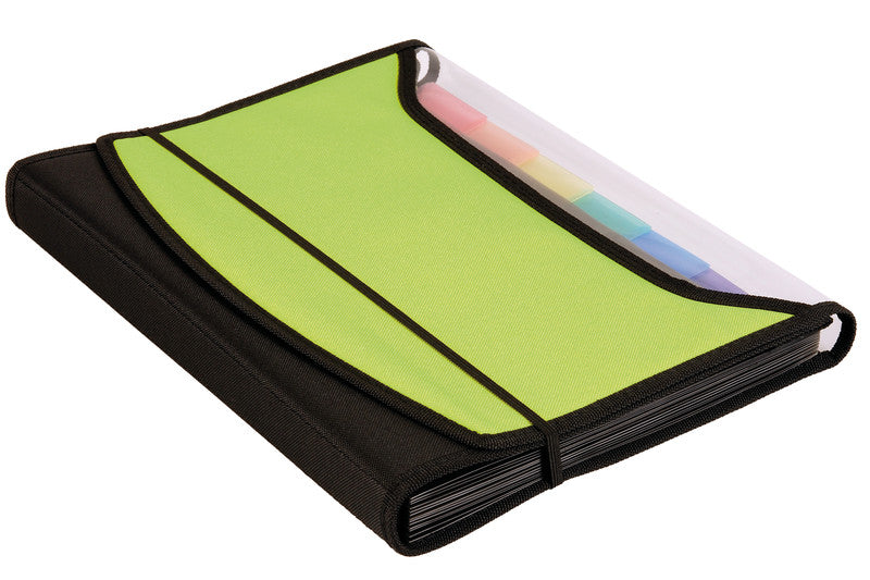 Dufco Sammelmappe für A4, Kunststoff, Grün, mit Gummizug