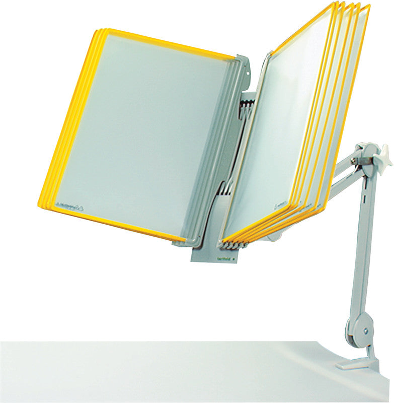 Djois tarifold Schwenkarm – 180 × 70 mm, hellgrau, Metall, für A4/A5
