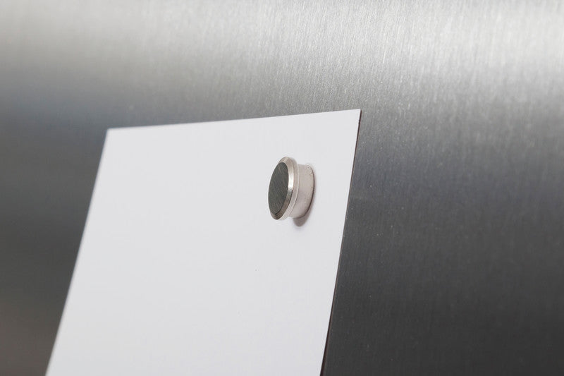 MAUL Kraftmagnet – 1,6 × 0,7 cm, Stahl, rund, Haftkraft 5 kg – für Whiteboards, Glas-Magnetboards – 1-teilig