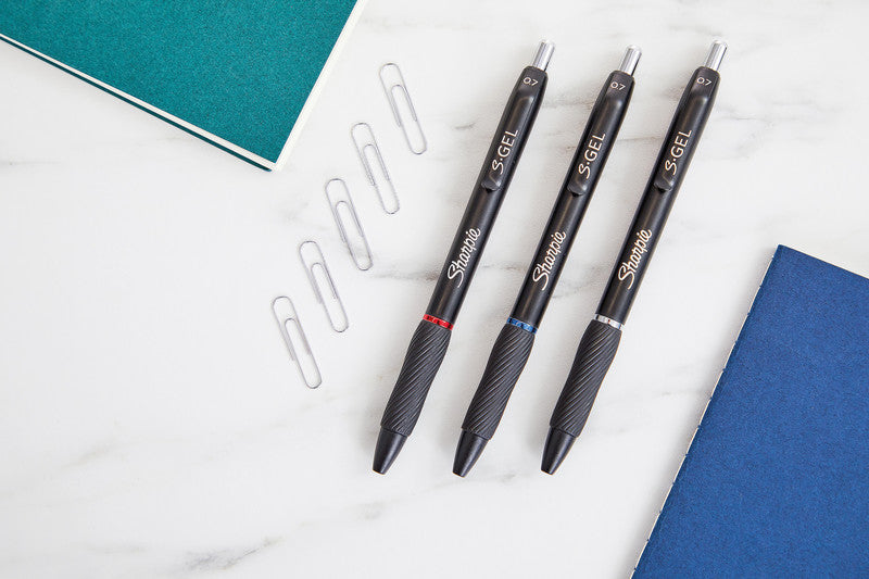 Sharpie Gelschreiber 3er Set – 3 Farben, 0,7 mm, schnelltrocknend, Druckmechanik