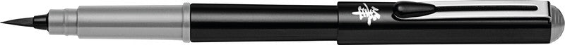 Pentel Pocket Brush Pinselstift – Pinselspitze, pigmentiert, wasserfest, grau