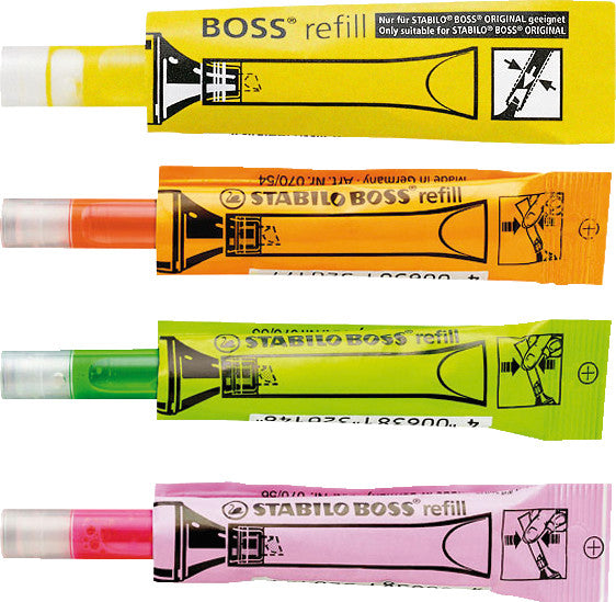 STABILO Textmarker-Nachfüllung BOSS – pink, 2–5 mm