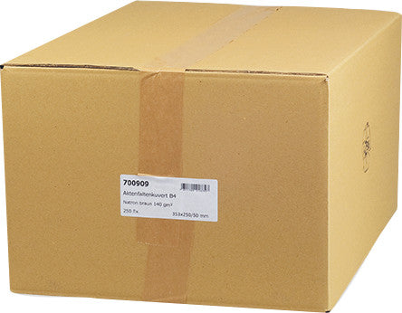 Elco Couvert B4, ohne Fenster, selbstklebend, braun, 140 g/m² – 250 Stk.