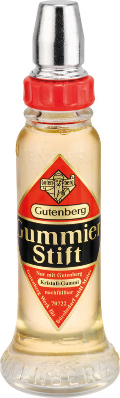 Noname GUTENBERG Klebestift – Stift, permanent, transparent, nachfüllbar, lösemittelfrei, 60 ml, für Papier