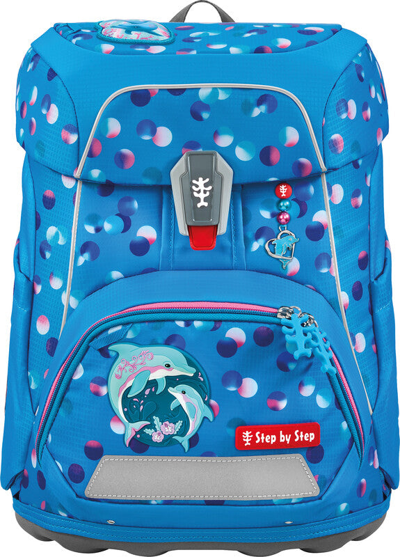 Step by Step Schulrucksack-Set Fit – 5-teilig – Dolphin Finja – Umweltfreundliche Verpackung