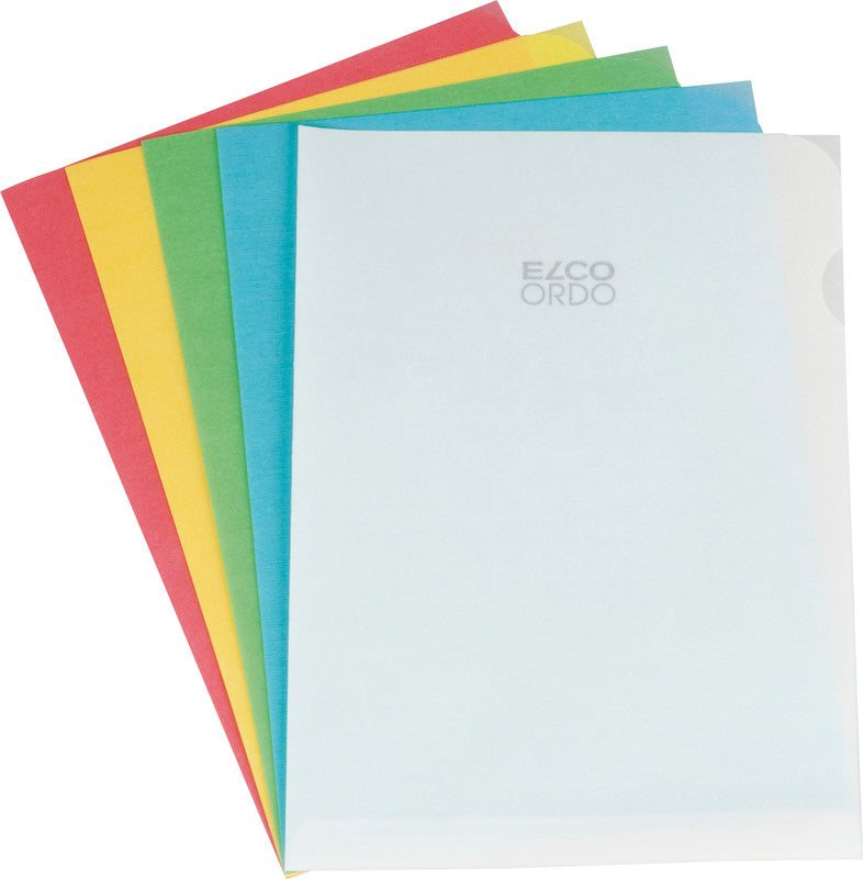 Elco Sichtmappe A4 – farbig sortiert, Papier, 10er-Pack
