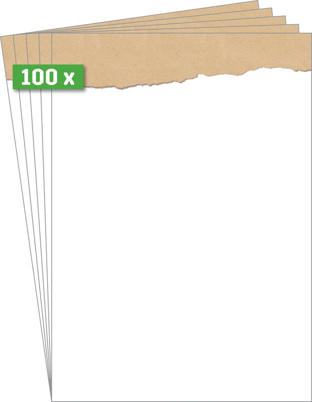 Sigel Designpapier Torn Kraft Paper – A4, 90 g/m², 100 Blatt