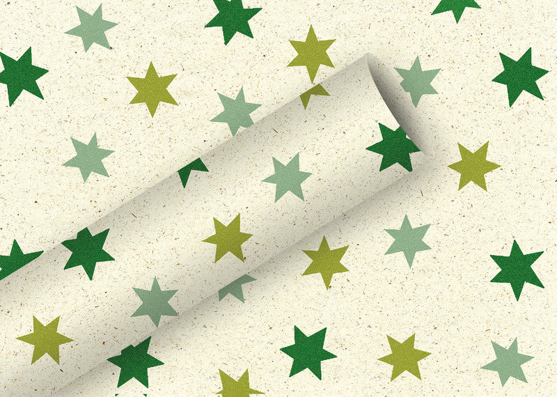 Braun + Company Geschenkpapier – Island, Weihnachten – Graspapier – 700 × 1500 mm