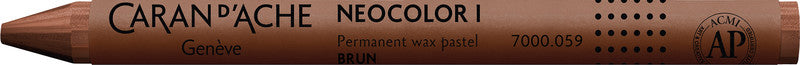 Caran d-Ache Caran d'Ache Neocolor Wachsmalkreide – braun, Ø 9 × 100 mm, wasserfest