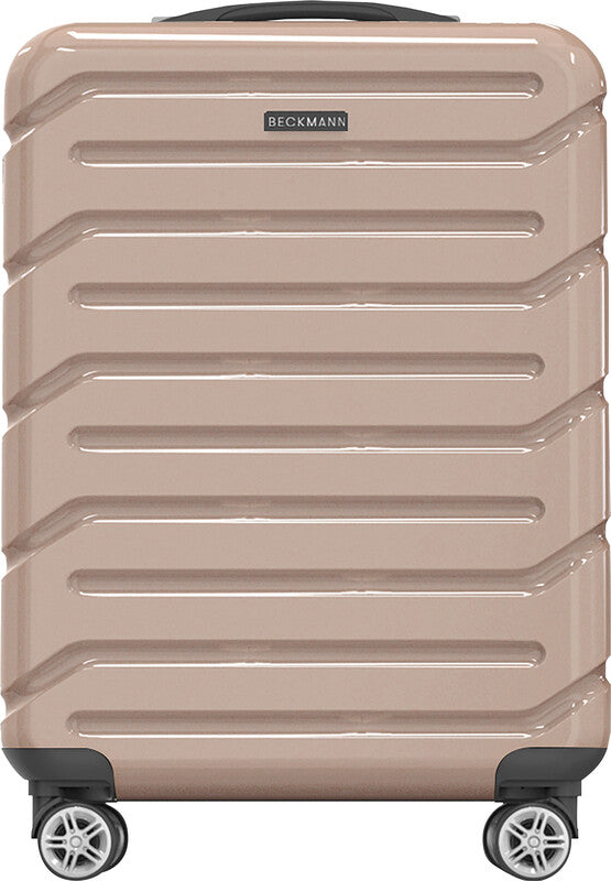 Beckmann Trolley Infinity – Hartschale PC/ABS, 4 Doppelrollen, mit TSA, champagner, 39 × 55 × 21 cm