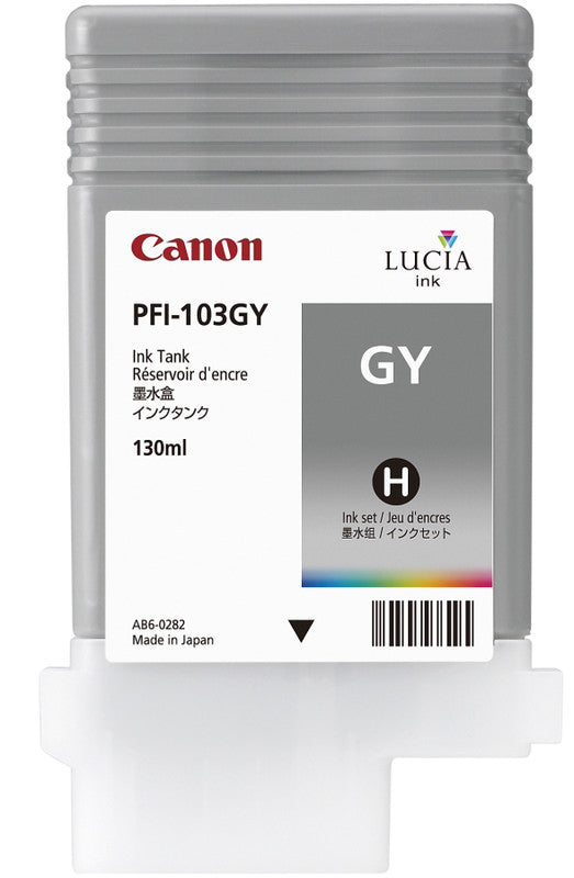 Canon Tintenpatrone PFI-103GY, Grau, 130 ml – für PFI-103GY