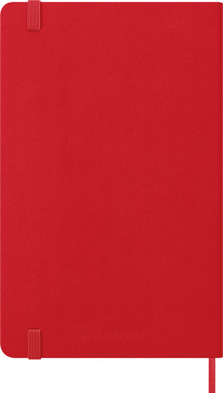 Moleskine Wochenagenda – 1 Woche/1 Seite, gebunden, 13,0 × 21,0 cm, 2026, Scharlachrot, FSC