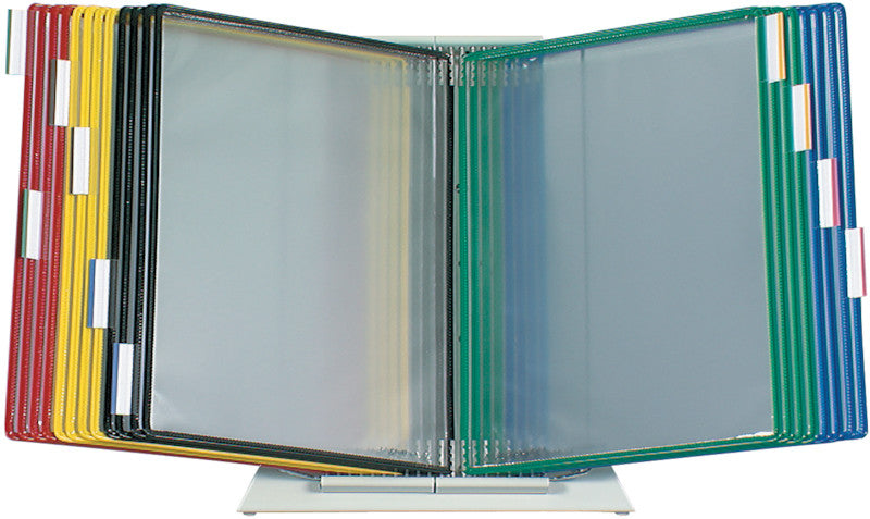 Djois tarifold Prospektständer – für A4, 20 Fächer, hellgrau, Kunststoff, 300 × 390 × 240 mm