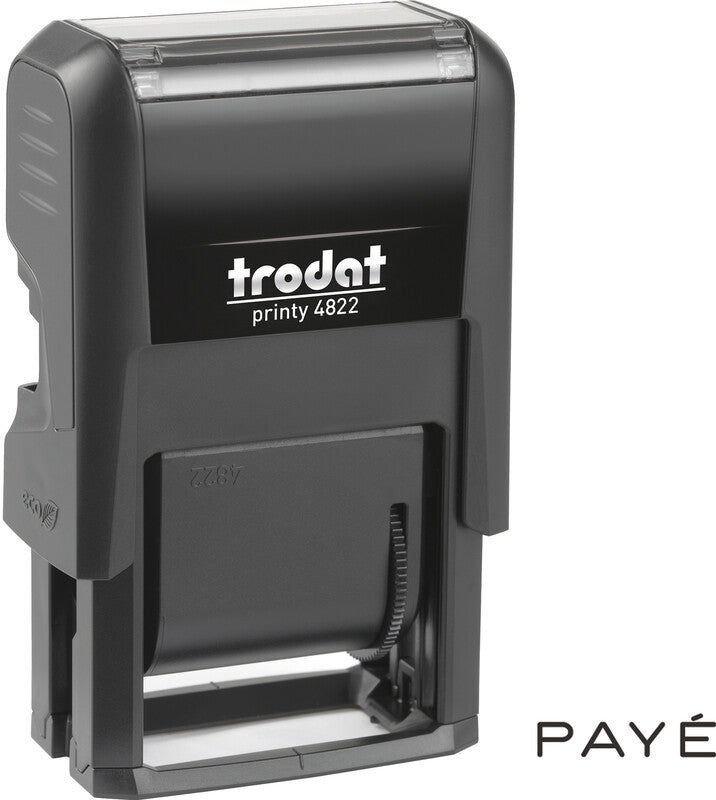 Trodat Motivstempel – Motiv: Verschiedene Texte, Selbstfärbend, Kunststoff, 30 × 4 mm, Französisch