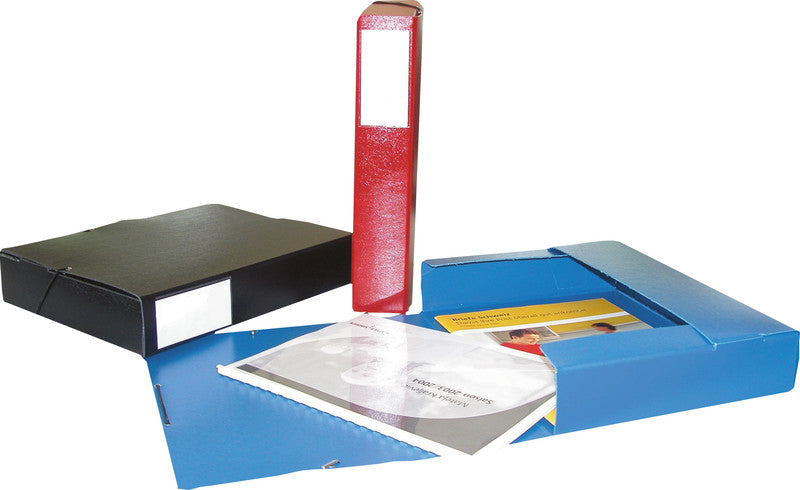 Erola Sammelmappe für A4, Pressspan, schwarz, mit Gummizug
