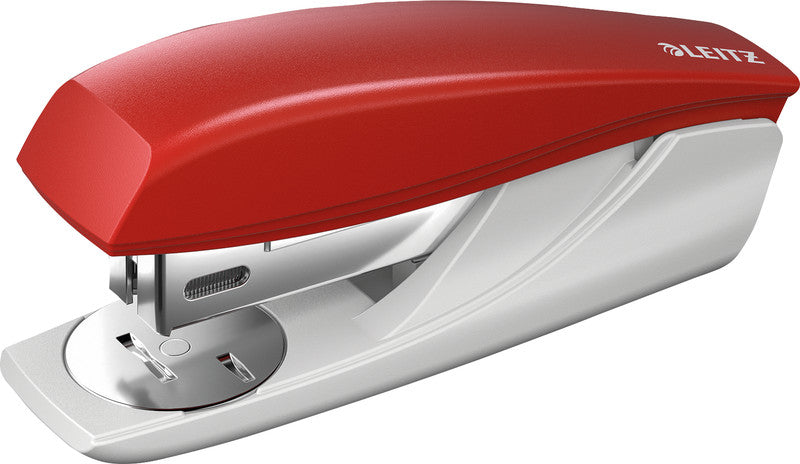 Leitz NeXXt 5501 – Hefter, 25 Blatt, für 24/6, 26/6, Integrierter Heftklammernentferner, Einlegetiefe 35 mm, Rot