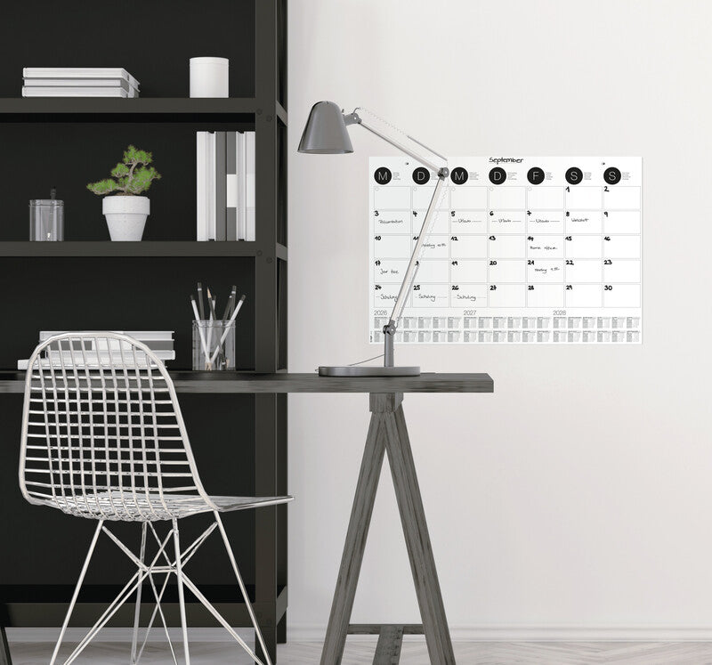 Sigel Kalender-Einlage – 1 Monat/1 Seite, 2-fach (70 mm), 59,5 × 41,0 cm
