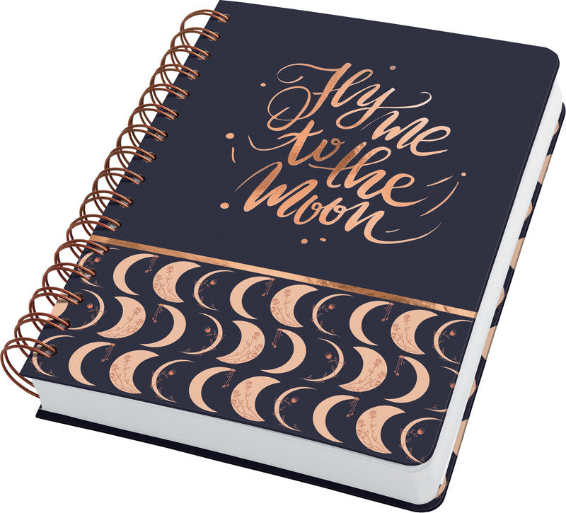 Sigel Spiralbuch JOLIE, Spiralbindung, Hardcover, 240 Seiten, perforiert, 120 g/m² – mehrfarbig