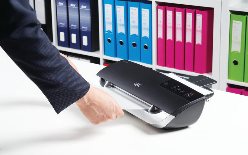 GBC Fusion 3000L Laminiergerät A4 – 2-Rollen, 75–125 µm, Kaltlamination, 1 Min. Aufheizzeit, 500 mm/min