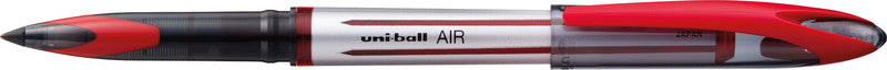 Uni-Ball Air – Tintenroller, dokumentenecht, mit Kappe, 0,35–0,6 mm, Rot, für Linkshänder
