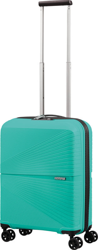 American Tourister Handgepäck-Trolley – Hartschale, 4 Doppelrollen, mit TSA, Aqua Grün, 40 × 50 × 20 cm