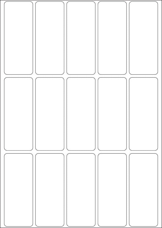 HERMA Schuletiketten – 20×50 mm, Abgerundete Ecken, 360 Stk, 24 Bogen, Ablösbar