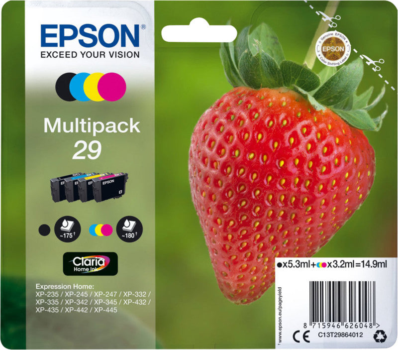 Epson Tintenpatronen-Multipack 29, CMYK, 4er-Pack