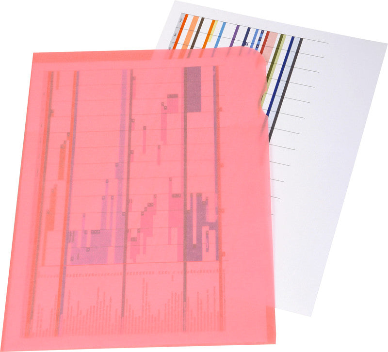 Elco Sichtmappe A4 – Rot, Papier, 10er-Pack