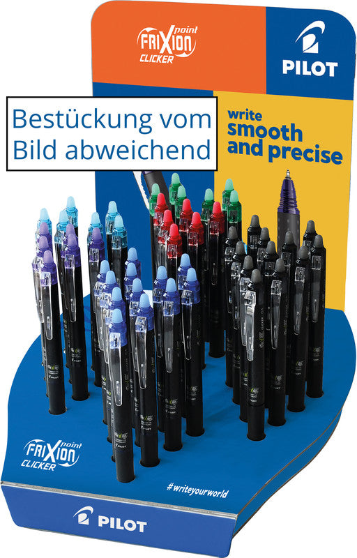 Pilot FriXion Point Clicker Gelschreiber – 8 Farben, 0,5 mm, radierbar, Druckmechanik, nachfüllbar