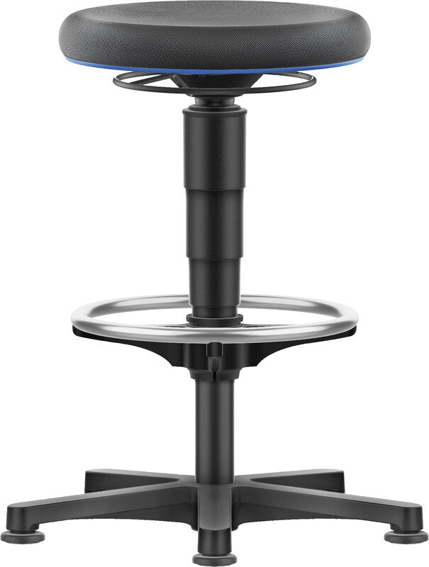 Bimos Stehhocker – Kunstleder – Schwarz, stufenlos verstellbar, 56–83 cm
