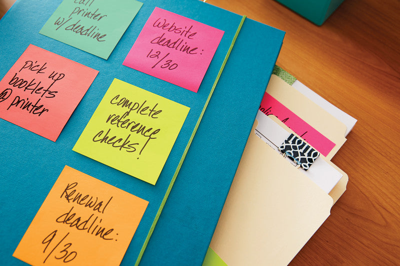 Post-it Haftnotizen Poptimistic Collection – 51×38 mm – sortiert, 12×100 Blatt, PEFC