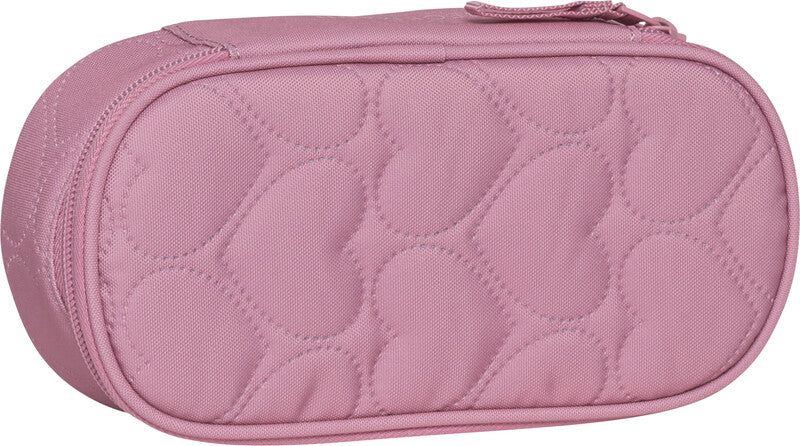 Beckmann Sport Jr. Schlamperetui, leer – Gepolsterte Herzen Rose – Kunststoff – 22,0 × 11,0 × 5,0 cm
