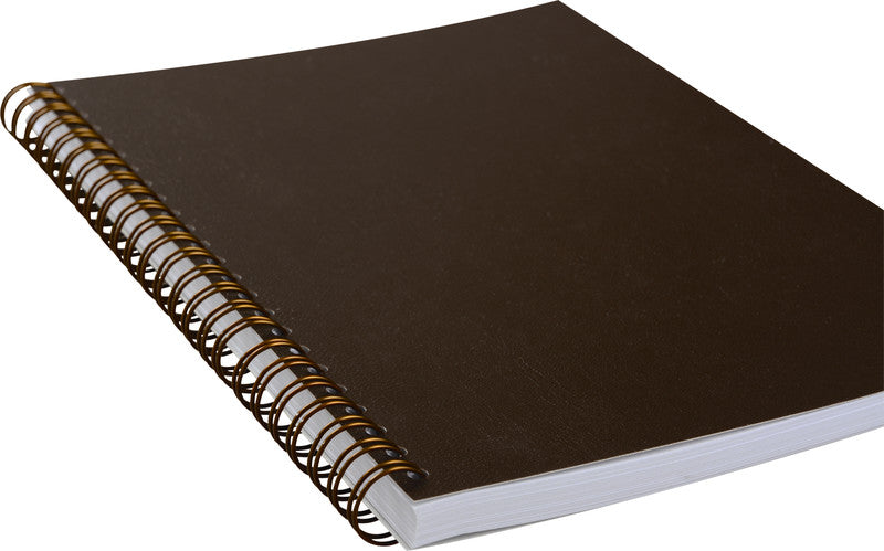 Elco Collegeblock A5, kariert 5 mm, Spiralbindung, 80 Blatt, perforiert, 80 g/m² – braun, für ELCO Notes-App