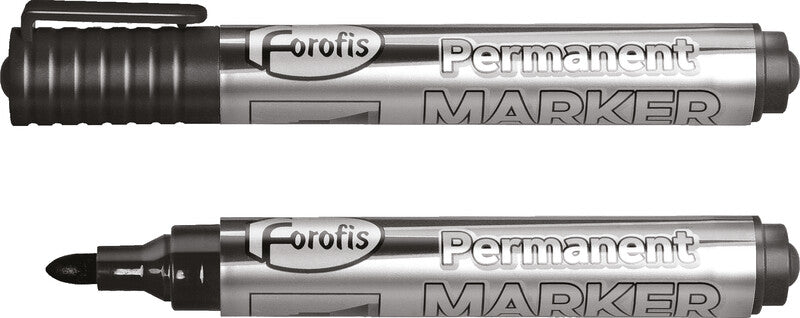 Forofis Permanentmarker – Rundspitze 2–5 mm – Schwarz