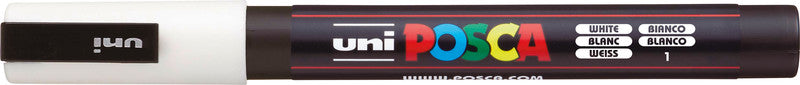 Uni-Ball Kreidemarker – Rund, 0,9–1,3 mm – Weiss