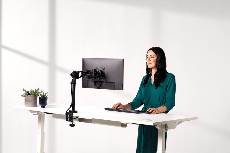Fellowes Wandhalterung, 1 Monitor, bis 55", VESA 100 × 100/200 × 200/300 × 300/400 × 400 mm, 35 kg, schwarz