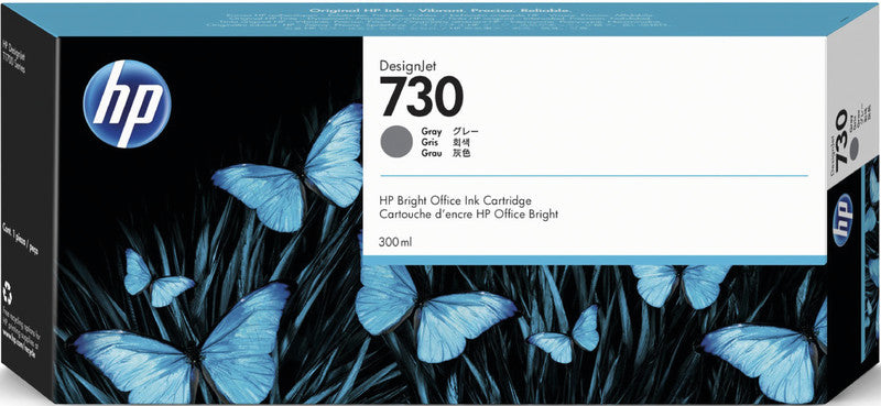 HP Tintenpatrone 730, Grau, 300 ml