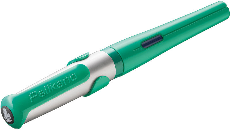 Pelikano – Federspitze L – für Linkshänder – Grün, Blau – Patronen