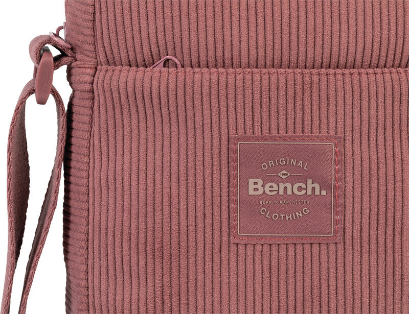 Bench cord – Umhängetasche, 2,5 l, Polyester, Mauve, 16 × 21 × 6 cm