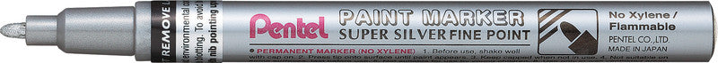 Pentel MSP10 Paint Marker – Rundspitze 2,9 mm – Silber – 12er-Pack