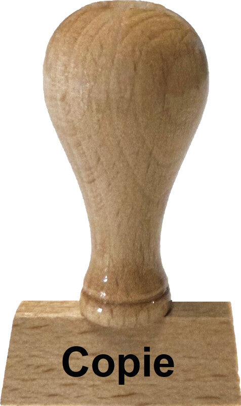 Glatz Motivstempel – Motiv: Kopie, Holz, 25 × 6 mm, Französisch, ohne Kissen