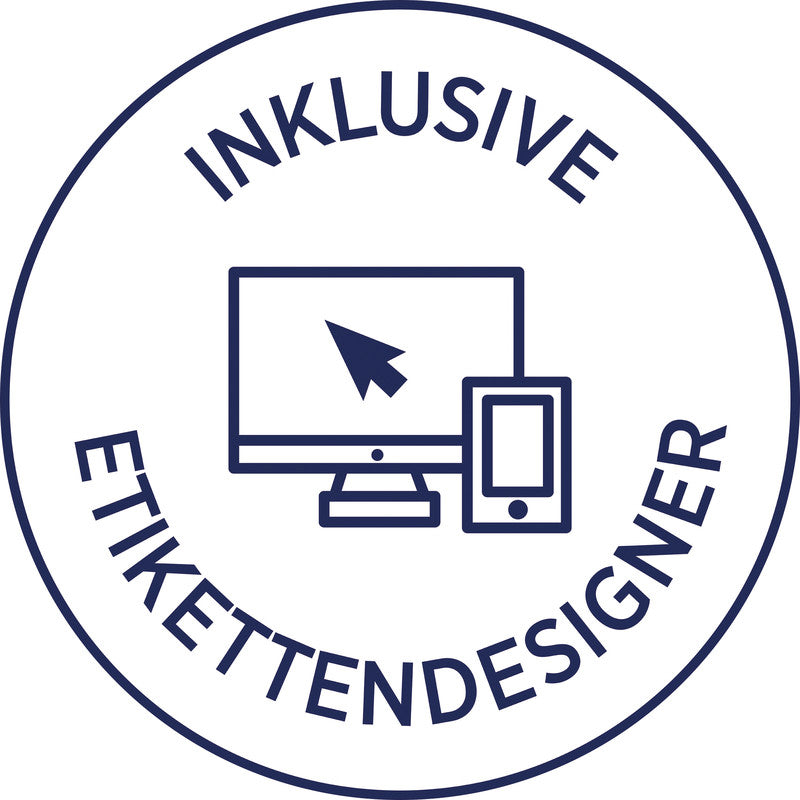 Avery CD-/DVD-Etiketten, Ø 117 mm, weiss, Papier, permanent, 50 Etiketten (25 Blatt)